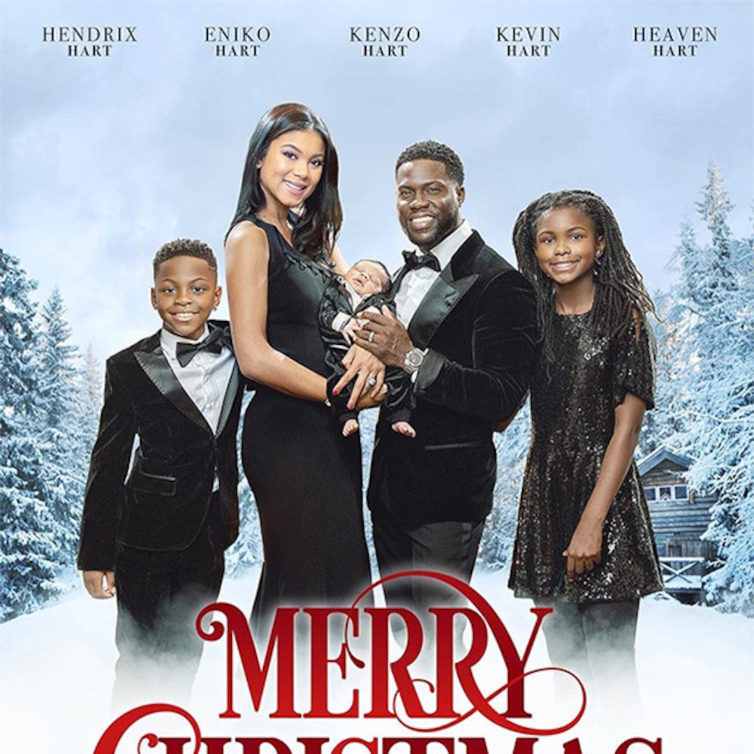 Kevin Hart S 2017 Family Christmas Card Looks Like A Movie Poster E Online